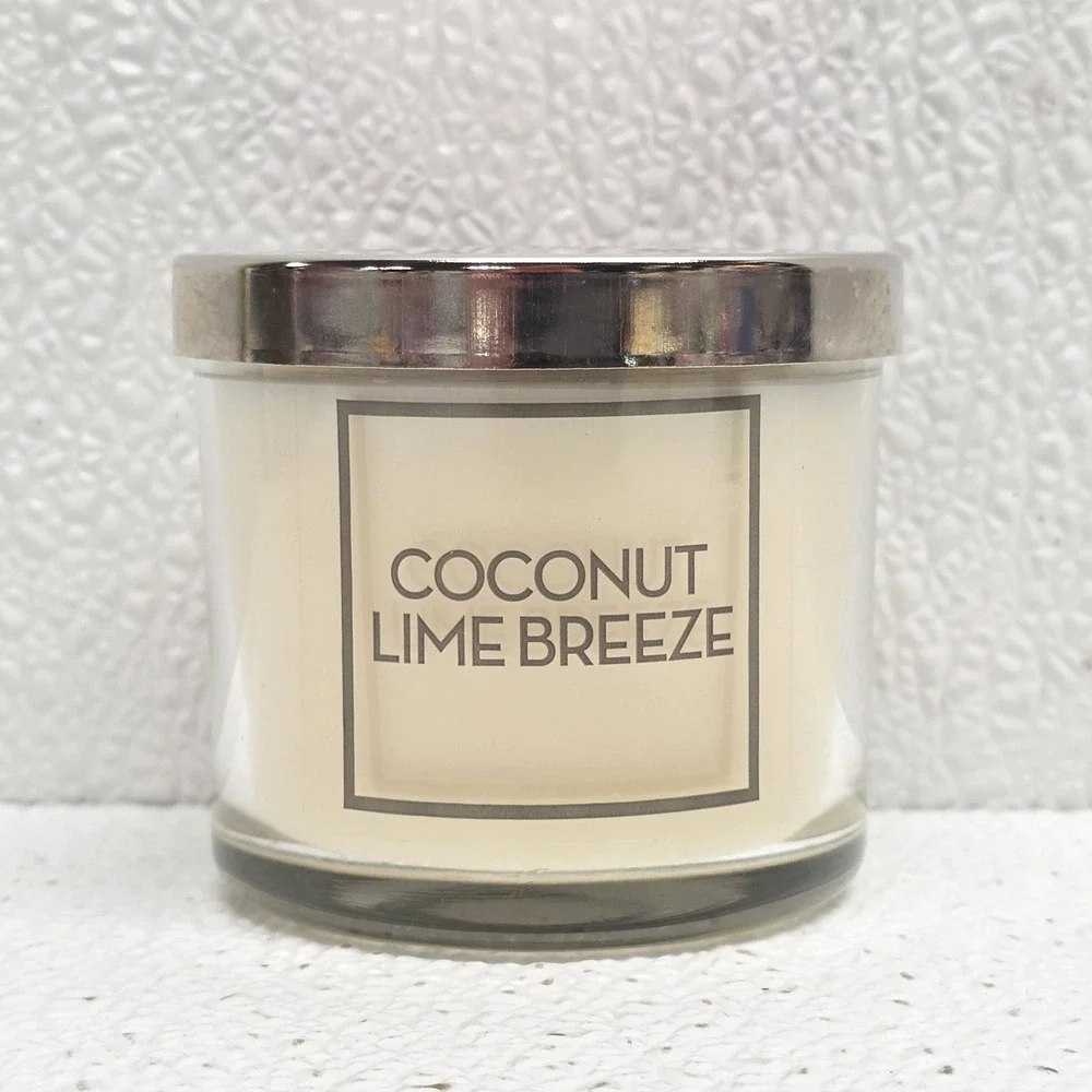 Bath & Body Works Coconut Lime Breeze Single Wick Candle 4 oz New Unburned